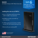 EAX20 4-Stream WiFi 6 Mesh Extender - AX1800