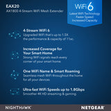 EAX20 4-Stream WiFi 6 Mesh Extender - AX1800