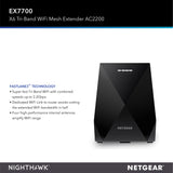 EX7700 Nighthawk X6 Tri-Band WiFi Mesh Extender - AC2200