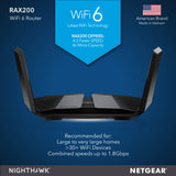 Nighthawk RAX200 Tri-band AX12 WiFi 6 Router - AX11000