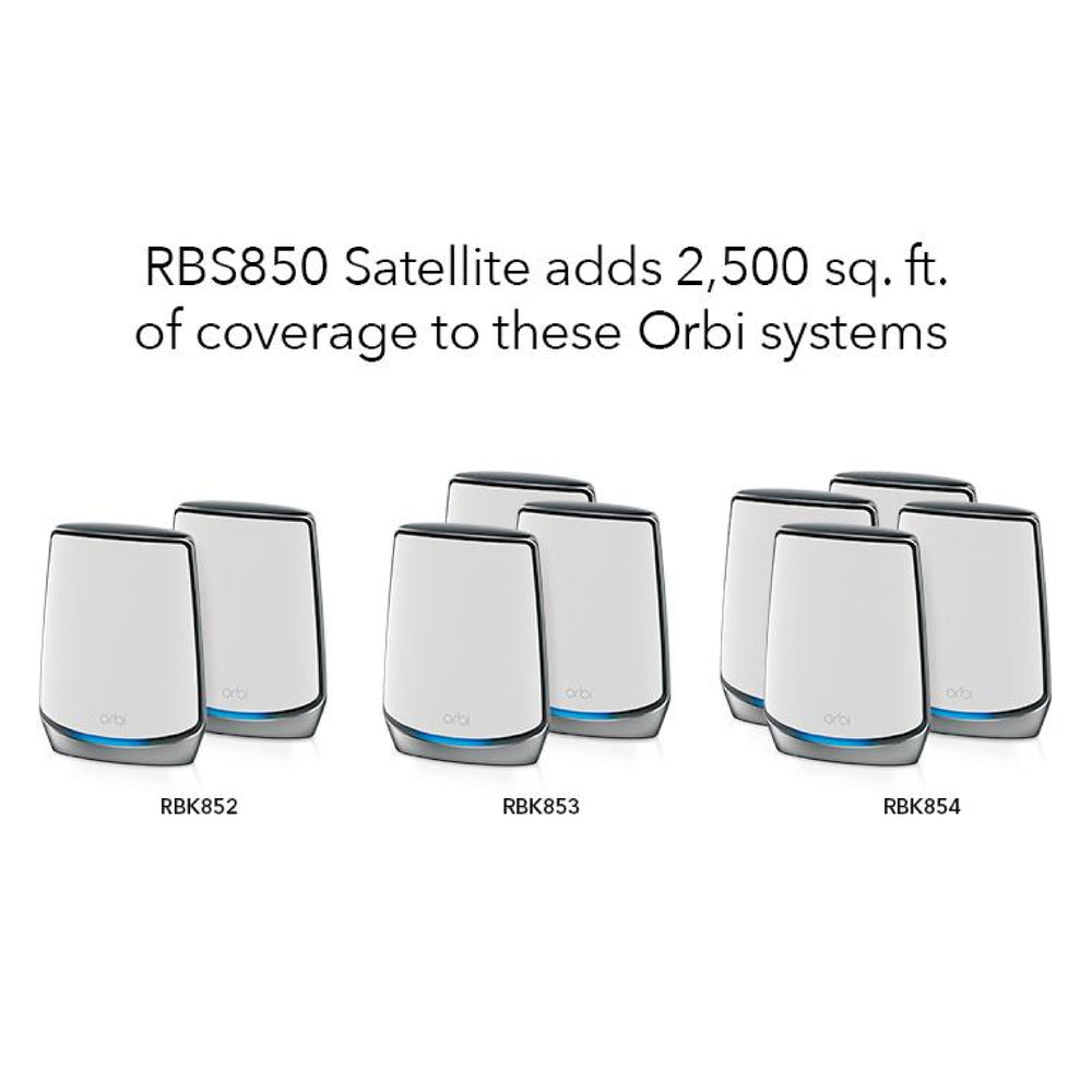 Netgear Orbi Tri-Band AX6000 WiFi 6 add-on Satellite for RBK852/853